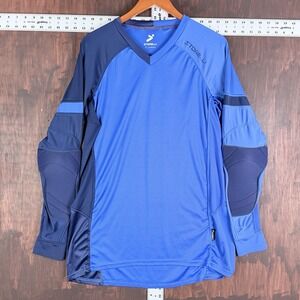 Storelli ExoShield Gladiator Soccer Goalie Jersey Long Sleeve Hydra Blue Men XL